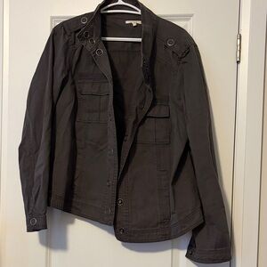 Maurices Dark Gray Utility Jacket